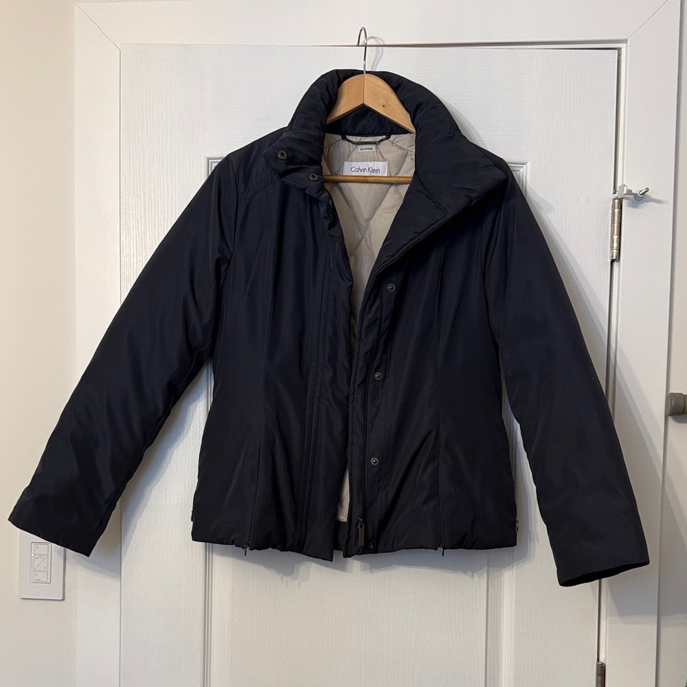 Calvin Klein Navy Down Quilted Jacket